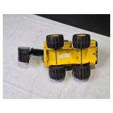 Vintage Buddy L Yellow Toy Excavator Truck with Movable Arm