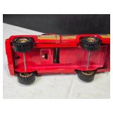 Vintage Tonka Toy Truck - Red Pickup with Gold Rims