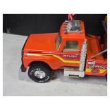 Vintage Nylint Tow Truck with Flag and Working Features