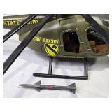 Ertl Army Helicopter with Pilot Figure and Missile Accessory