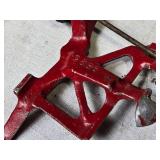 Vintage Red Toy Farm Equipment Collection - 5 Pieces