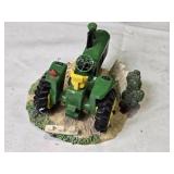 John Deere 4020 Tractor Figurine with Base