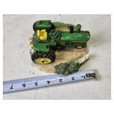 John Deere 4020 Tractor Figurine with Base