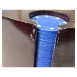 Poker Chip Set with Holder - Includes Betting Chips and Dealer Button and 2 Decks of Cards