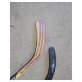 Lot of 3 Ice Hockey Sticks - Easton, Christian, and RBK