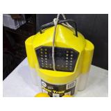 Fishing Equipment Lot including Flow Troll Minnow Bucket, Marker Buoys, and Small Tackle Box