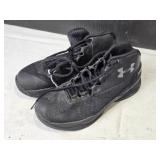 Used Under Armour Black High-Top Basketball Shoes Size 5.5Y