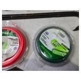 Mixed Lot of Garden and Hand Tools Including Oil Can, Crowbar, Trimmer Line and More