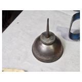 Mixed Lot of Garden and Hand Tools Including Oil Can, Crowbar, Trimmer Line and More