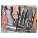 Valley Short Barrel Pneumatic Hammer Kit with Various Chisels
