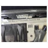 Valley Short Barrel Pneumatic Hammer Kit with Various Chisels