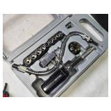 Mixed Lot of Mechanic Tools, Drill Bits, and Automotive Light Reflector