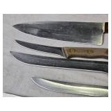 Vintage Chicago Cutlery Knife Set with Block Holder