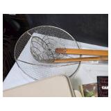 Collection of 5 Vintage Cookbooks and Stainless Steel Strainer