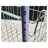 Set of 2 Vintage Wire Storage Baskets in Blue