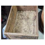 Vintage Wooden Barrel and Bartlett Pears Crate Set