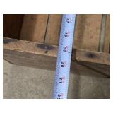 Set of 2 Vintage Wooden Crates and 1 Small White Stool