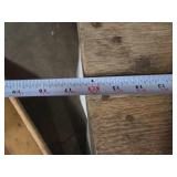 Set of 2 Vintage Wooden Crates and 1 Small White Stool