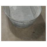 Vintage Galvanized Steel Tub - Oval Design