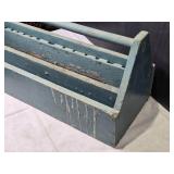 Wooden Tool Caddy with Handle - Approx. 33" Long