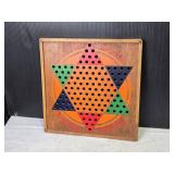 Vintage Star Checkers Game Board
