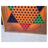 Vintage Star Checkers Game Board