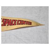 Vintage Kennedy Space Center Pennant with Apollo Mission Patches