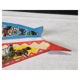 Collection of 3 Vintage Souvenir Pennants from Arizona - Tombstone & More
