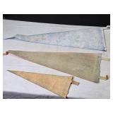 Collection of 3 Vintage Souvenir Pennants from Arizona - Tombstone & More