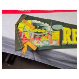 Collection of 7 Vintage Felt Pennants from Las Vegas, Reno, Ohio and more