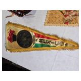 Collection of 4 Vintage International Pennants - Guatemala, El Salvador, New Mexico, Mexico
