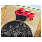 Collection of 4 Vintage International Pennants - Guatemala, El Salvador, New Mexico, Mexico