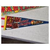Lot of 3 Vintage Travel Pennants - Maryland, Washington D.C., Luray Caverns