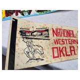 Collection of 5 Vintage State Pennants - Kentucky, Oklahoma (One is torn and missing parts), Tennessee