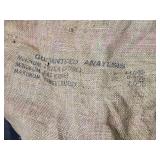 Lot of 2 Vintage Burlap Feed Bags - Dawson and Coop