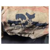 Lot of 2 Vintage Burlap Feed Bags - Dawson and Coop