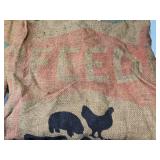 Lot of 2 Vintage Burlap Feed Bags - Dawson and Coop