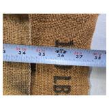 Lot of 2 Vintage Burlap Feed Bags - Dawson and Coop