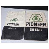 Set of 2 Vintage Pioneer Seeds Bags