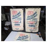 Lot of 3 Vintage Riceland Enriched Extra Long Grain Rice Bags