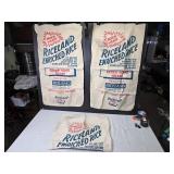 Lot of 3 Vintage Riceland Enriched Rice Bags - Extra Long Grain