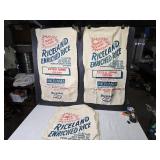 Lot of 3 Vintage Riceland Enriched Rice Bags
