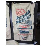 Lot of 3 Vintage Riceland Enriched Rice Bags