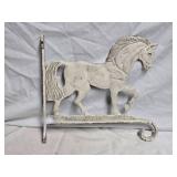 Vintage Cast Iron Horse Bracket Wall Decor