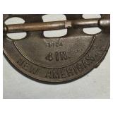 Vintage Griswold 4-Inch cast iron stove damper