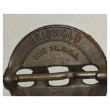 Vintage Griswold 4-Inch cast iron stove damper