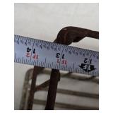 Vintage Wire Storage Crate with Rustic Finish - 13x10x10