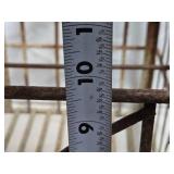 Vintage Wire Storage Crate with Rustic Finish - 13x10x10