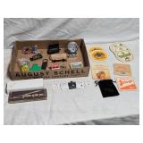 Mixed Lot of Beer and Other Memorabilia, Keychains, Pen, and Collectibles