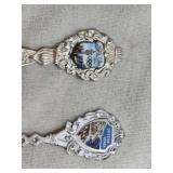 Collection of Vintage Decorative Souvenir Spoons